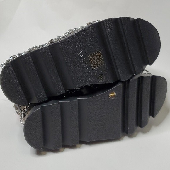 Chunky Platforms Flaming Pink Mary Janes Size 9 - Picture 13 of 14